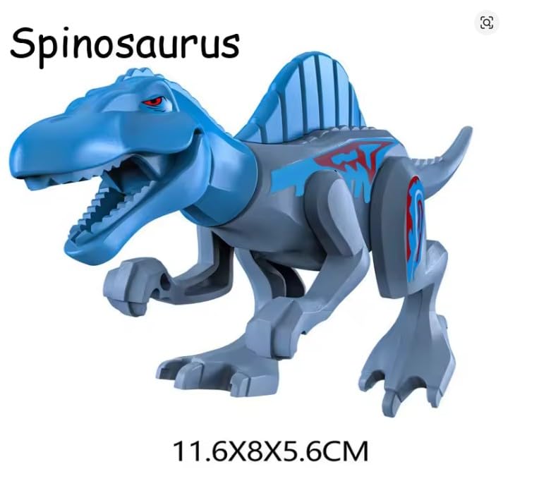 Image of Mini Action Figures, Multiple Character Collectible Set, Car Dashboard, Decoration & Cake Topper Toys for Fans (Dinosaur Trex Mini Building Block Figures, Set of 9 Pcs with Moving Parts)