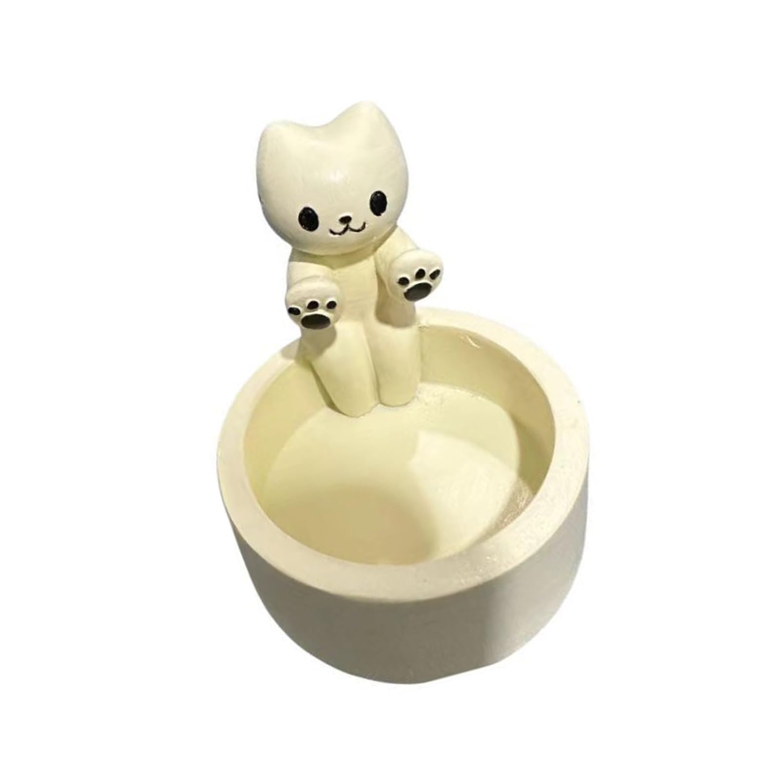 Buxuaaaa Cats Holders Cartoon Cats Warming Its Paws Tealight Holders, Lover Decorative Candlestick Kitten Warming Paws