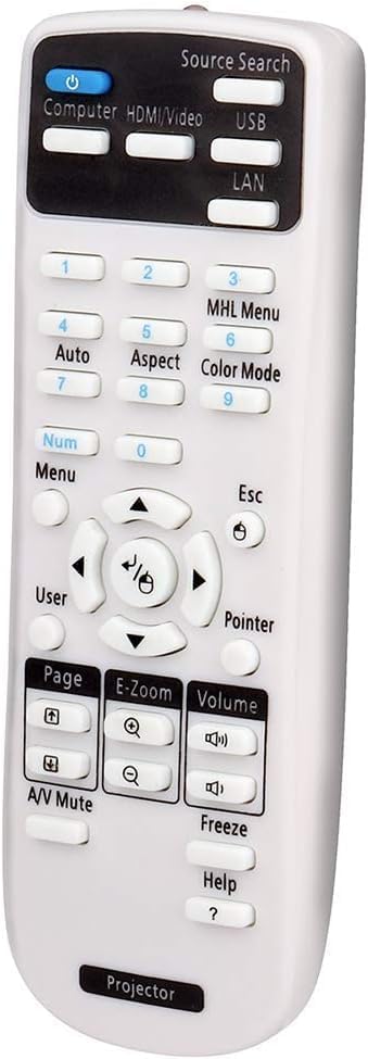 Miniatura 6 de Proyector de repuesto a control remoto para Epson 1648806 EX3200 EX3240 EX5240 EX5250 EX7240 EX9200 VS240 VS340 VS345 PowerLite 1224 1264 1284 Home