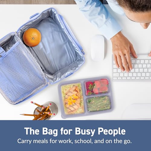 Image of Bentgo Deluxe Insulated Lunch Bag with Adjustable Strap & Outer Pocket
