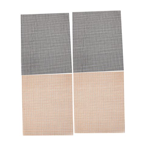 TOYANDONA 4 Piezas Alfombrilla para Barbacoa Estera Parrilla Malla Interior Red Exterior Bandeja Grasa Herramienta De Barbacoa De Picnic Tapete para Asar Antiadherente