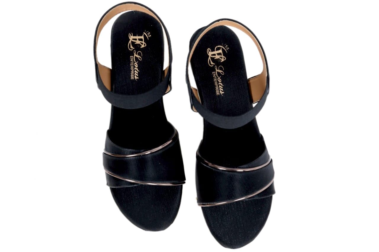 Women Heel with Strap Sandals | Casual & Formal Sandals | Comfortable and Durable | For Daily and Occasion Wear (Black, 8) (B0D4TRH6VX) Amazon Price History, Amazon Price Tracker
