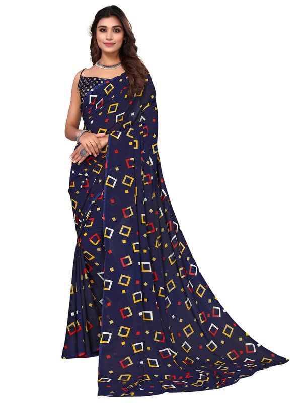 Georgette Floral Saree