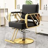 Fauteuil de barbier ergonomique : Conçu pour votre confort, ce fauteuil de barbier est doté d'un dossier haut, d'une assise large, d'accoudoirs et de repose-pieds confortables pour un excellent soutien de tout le corps. Il est également équipé de coussins d'assise en mousse haute densité pour une assise confortable.