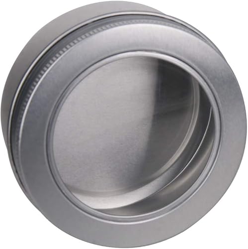 Vista 118 de Othmro Latas redondas de aluminio para tapas de metal, con tapa de rosca de 2.0 fl oz/2 onzas, 2.677 x 0.984 in (D* H) contenedores de aluminio