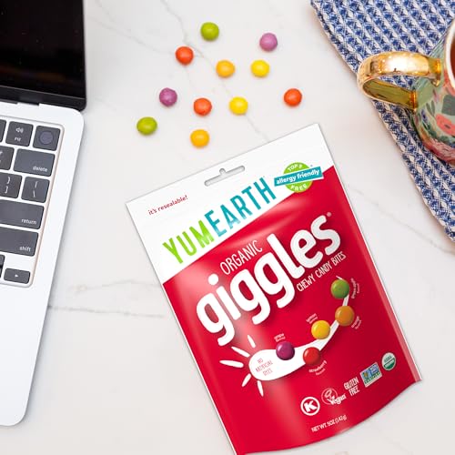 Image of YumEarth Organic Giggles Chewy Candy, 5oz Bag (Pack of 6)