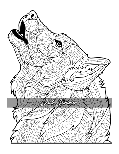 Amazing Dogs Coloring Book: Beautiful Dogs, Adorable Puppies, and Relaxing Designs for Adults and Teens - Image 42