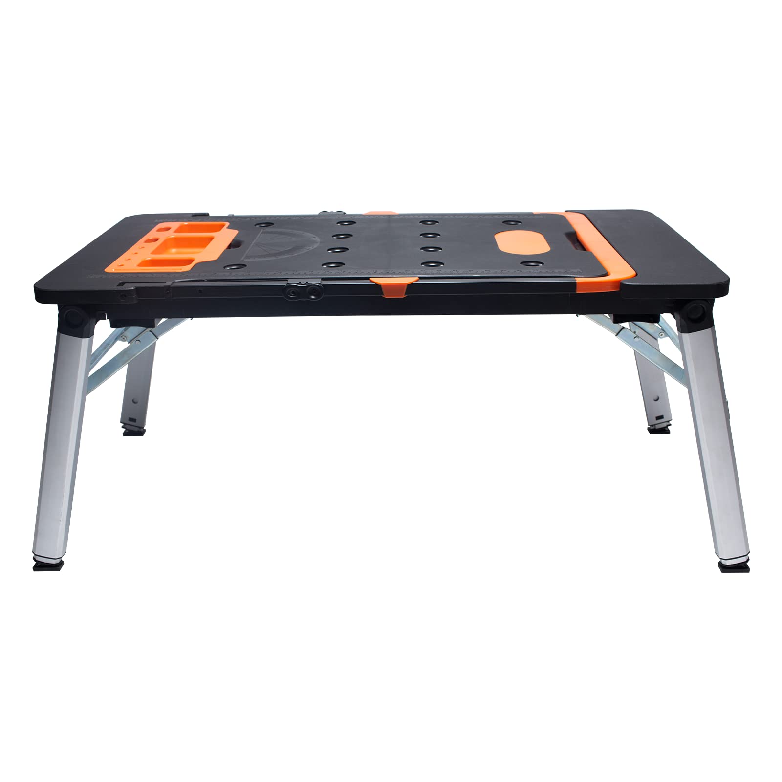 Photo 1 of *Factory Packaging* 7 in 1 Work Bench with 2 USB Interfaces and 2 Electric Sockets-Workbenches, Saw Horses, Scaffolding, Platforms, Creeper, Chair, Trolley (Aluminum)