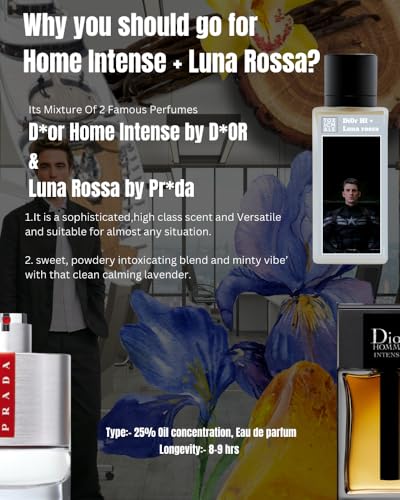 Image of TOXICMALE Di0r HI + Lu*na rossa Perfect Long lasting Men's perfume for Party & special occasion | perfumes for men | Gift for him | TMA02 | 50 ml perfume | TM Perfume House