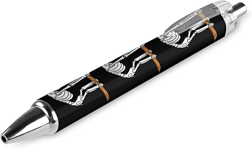 Miniatura 1 de Divertido bolígrafo retráctil con diseño de perezoso y esqueleto, tinta azul, bolígrafo de trabajo para hombres y mujeres, 1 unidad