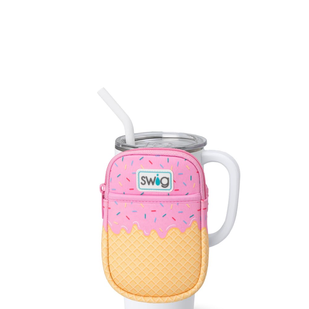 Swig Life Mega Mug Pouch, Water Bottle Bag with Adjustable Strap, Water Bottle Fanny Pack with Zippered Phone Pocket, Holds Travel Essentials, Bottles, Tumbler Accessories
