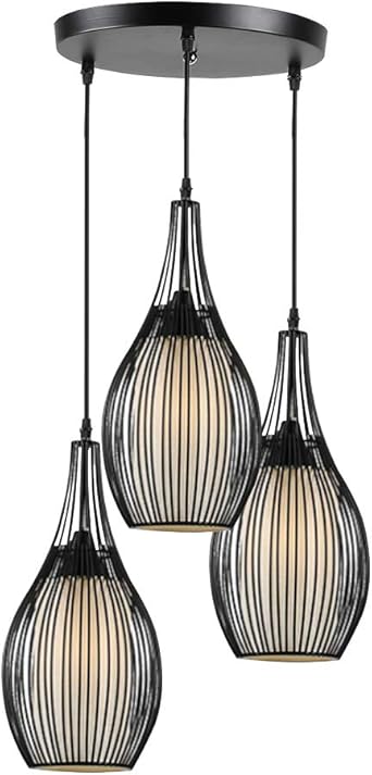 Carys Industrieller Kronleuchter Hangeleuchte Vintage Pendelleuchte E27 Leuchtmittel Hangelampe Industrielle Runde Schwarz 3 Flammig Retro Metall Wohnzimmer Schlafzimmer Esszimmer Kuche Amazon De Beleuchtung