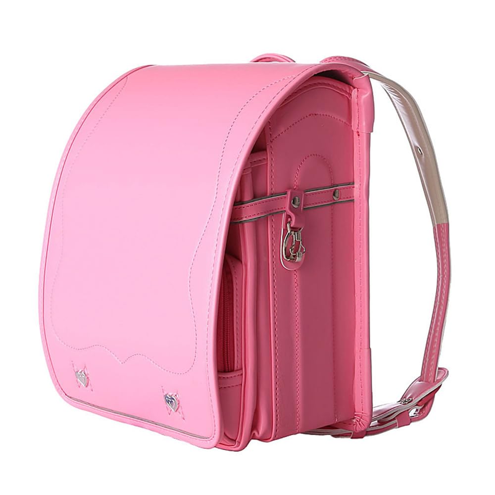Zcbybt Girls #4 Light Weight Backpack With Automatic Lock Ransel Randoseru Pu Leather Japanese Box Schoolbag,For Boys,,35 * 27 * 20Cm