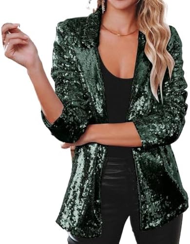 Zwarte Blazer met Diverse Glitter Zwarte Blazer met Diverse Glitter