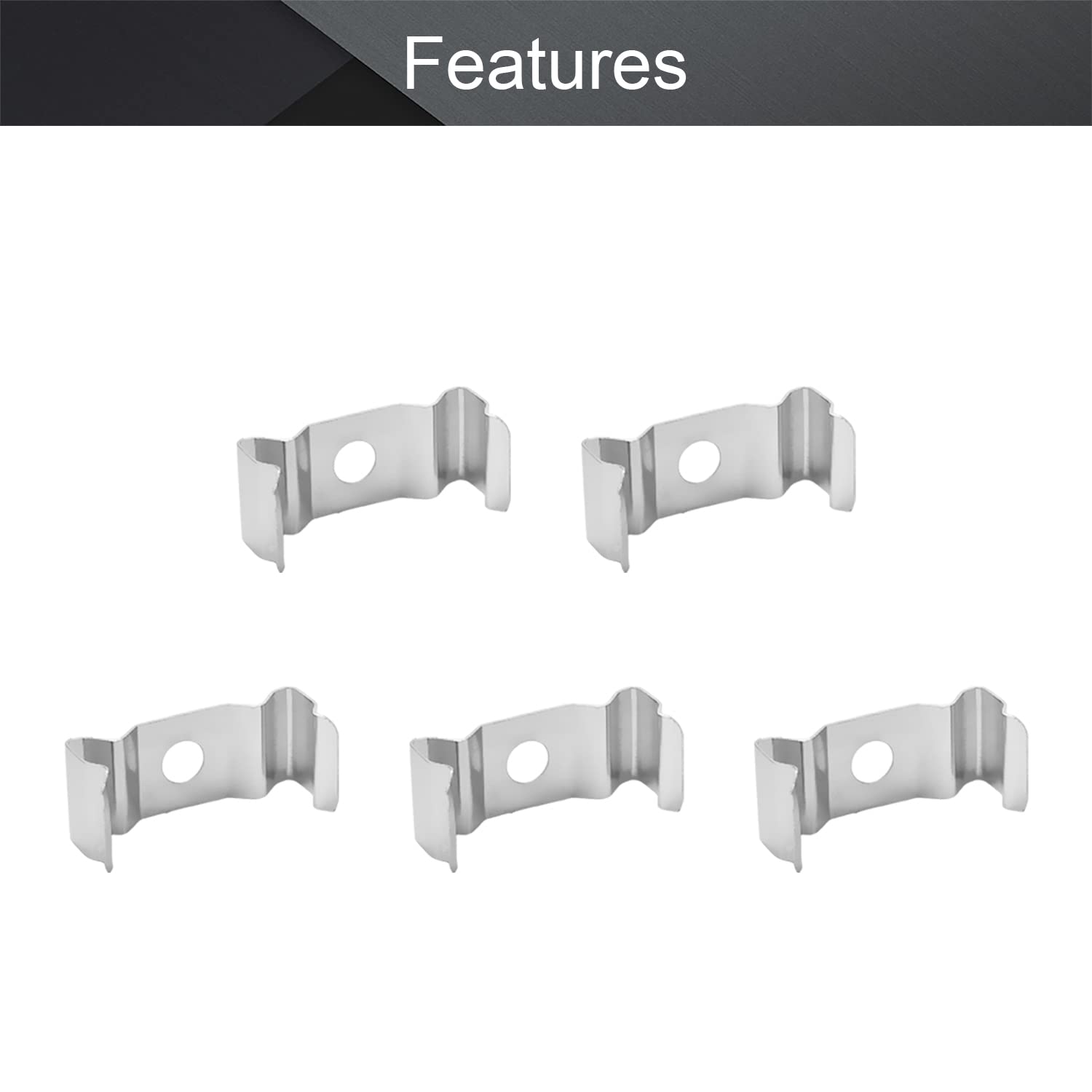 Othmro – 30 Clip Per Tubi LED T4, In Acciaio Nichelato, Dimensioni 22,5x10x9 Mm, Staffe Di Montaggio Per Illuminazione