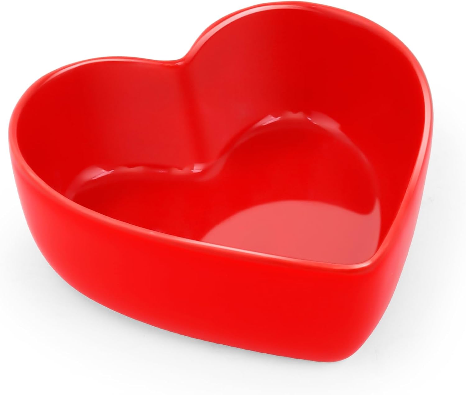Heart Shaped Bowl - Red Candy Bowl for Serving Snacks, Salads, Desserts,Ice Cream,Ideal for Valentine's Day Parties, Family Kitchen, Office Decor Household Cooking Gift (3, pink)
