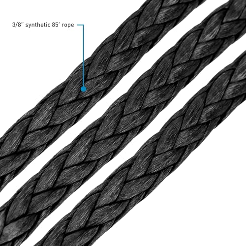 Borne Off-Road 12K Winch con cuerda sintética negra miniatura 7