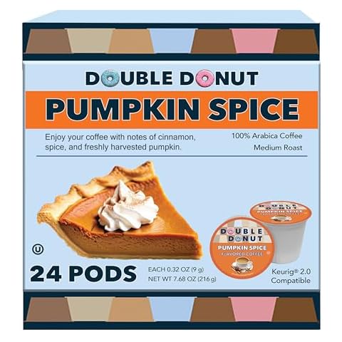Double Donut Pumpkin Spice Coffee Pods, Medium Roast, 24 Count Cover
