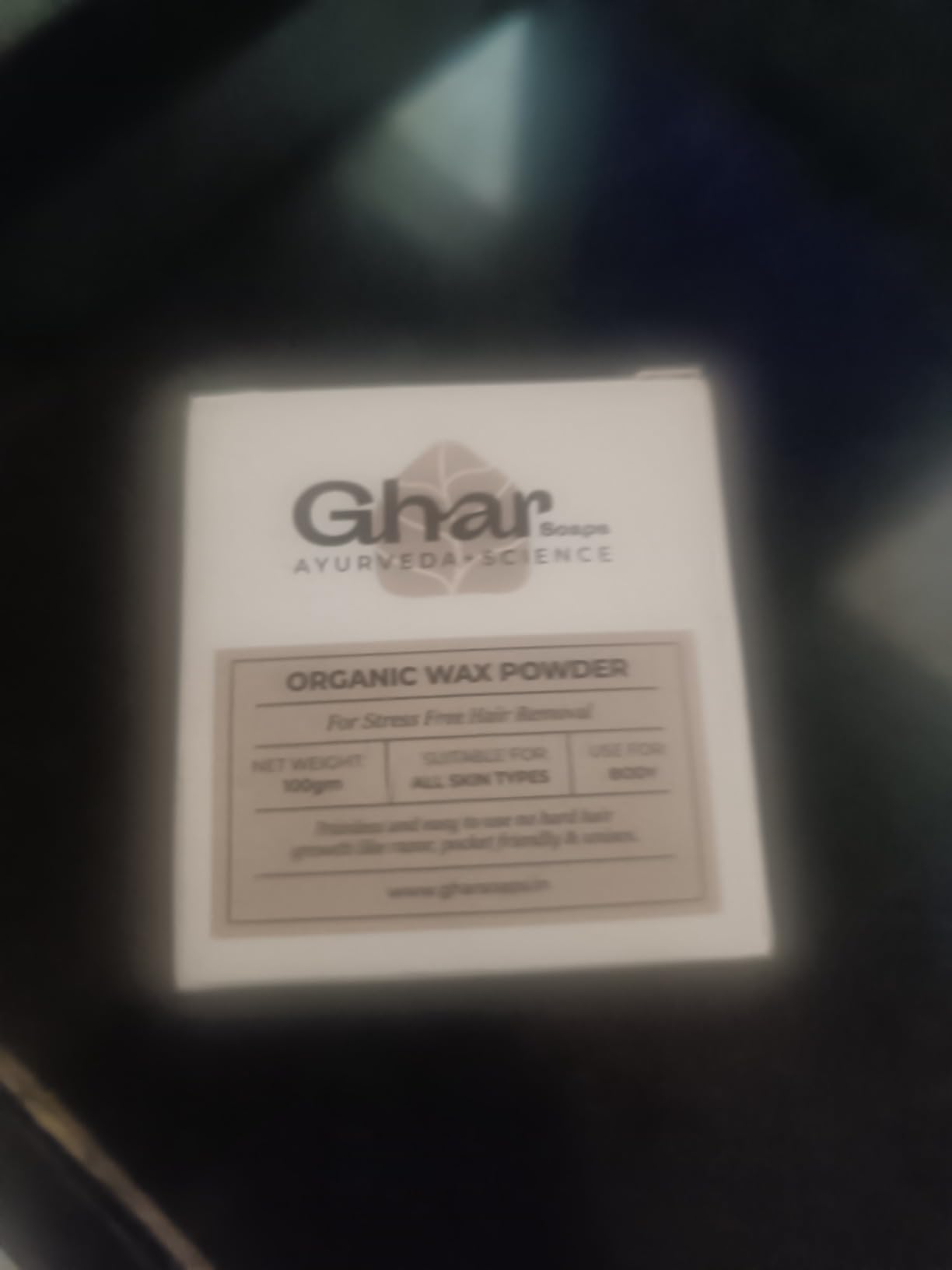 Ghar Soaps Organic Wax Powder For Hair Removal, 100 Gms Organic Wax