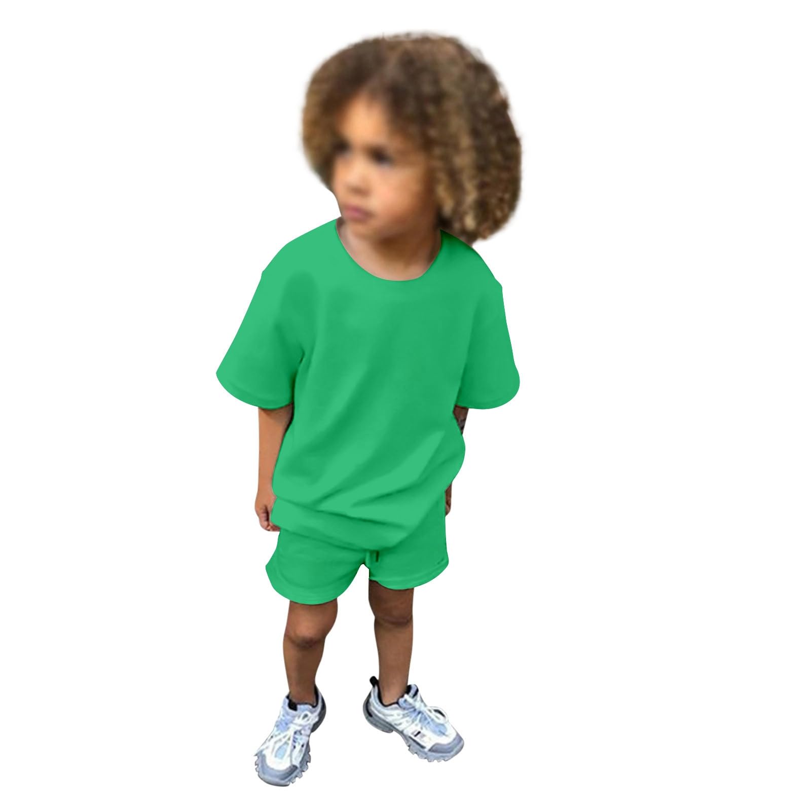 2026 niños pequeños bebé niño niña 2 piezas chándal verano trajes sólido manga corta camiseta con pantalones cortos conjunto
