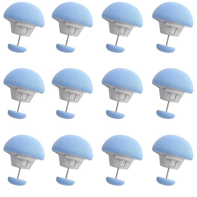 Bedsheet Holder Clip for Bed - Secure Blanket Button Clip and Quilt Button Fixers for a Neat and Tidy Appearance - Durable, Easy to Use, and Reliable Solution (2, Blue-Round)-image-43