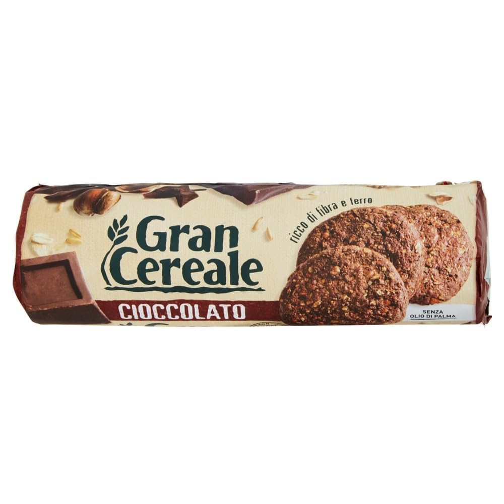 Italian Gourmet Schokokekse Zartbitter Haselnuss 24 x 230g 5,52kg mit Polpa | 24 Vorratspackungen ergeben 5,52kg – mit Zartbitterschokolade und Haselnüssen für Büro, Kaffee, Gäste und unterwegs