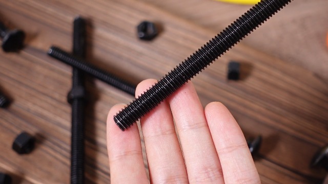 Image of Yaocom 50 Pack 3 /8 x 6 Long Carriage Bolts with Nuts, Galvanized Steel (Black)