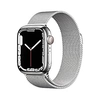 Apple Watch Series 7 (GPS + Cellular, 41mm) Smartwatch con cassa in acciaio inossidabile color...
