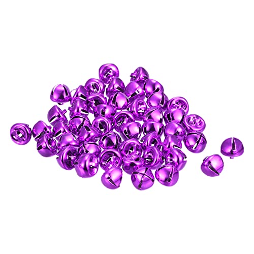 Jingle Bells, 3/20.3 cm 48 peças de aço carbono para artesanato DIY Natal, roxo