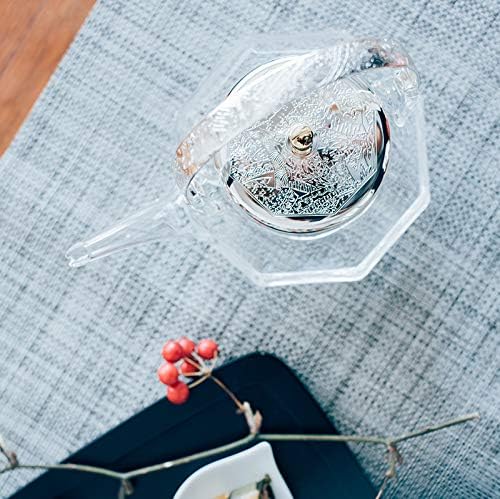 Miniatura 6 de Hario Enfriador de sake "Hakkaku Chirori", 12.2 fl oz, plata en relieve