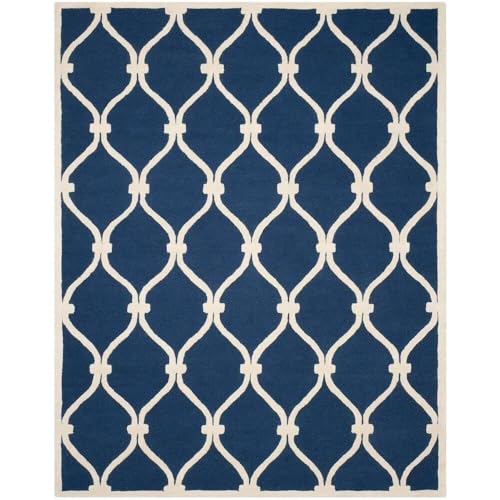 Image of Hand Tufted Wool Carpets Anti Shedding Rug Modern Carpets for Living Room Size 5x8 Feet