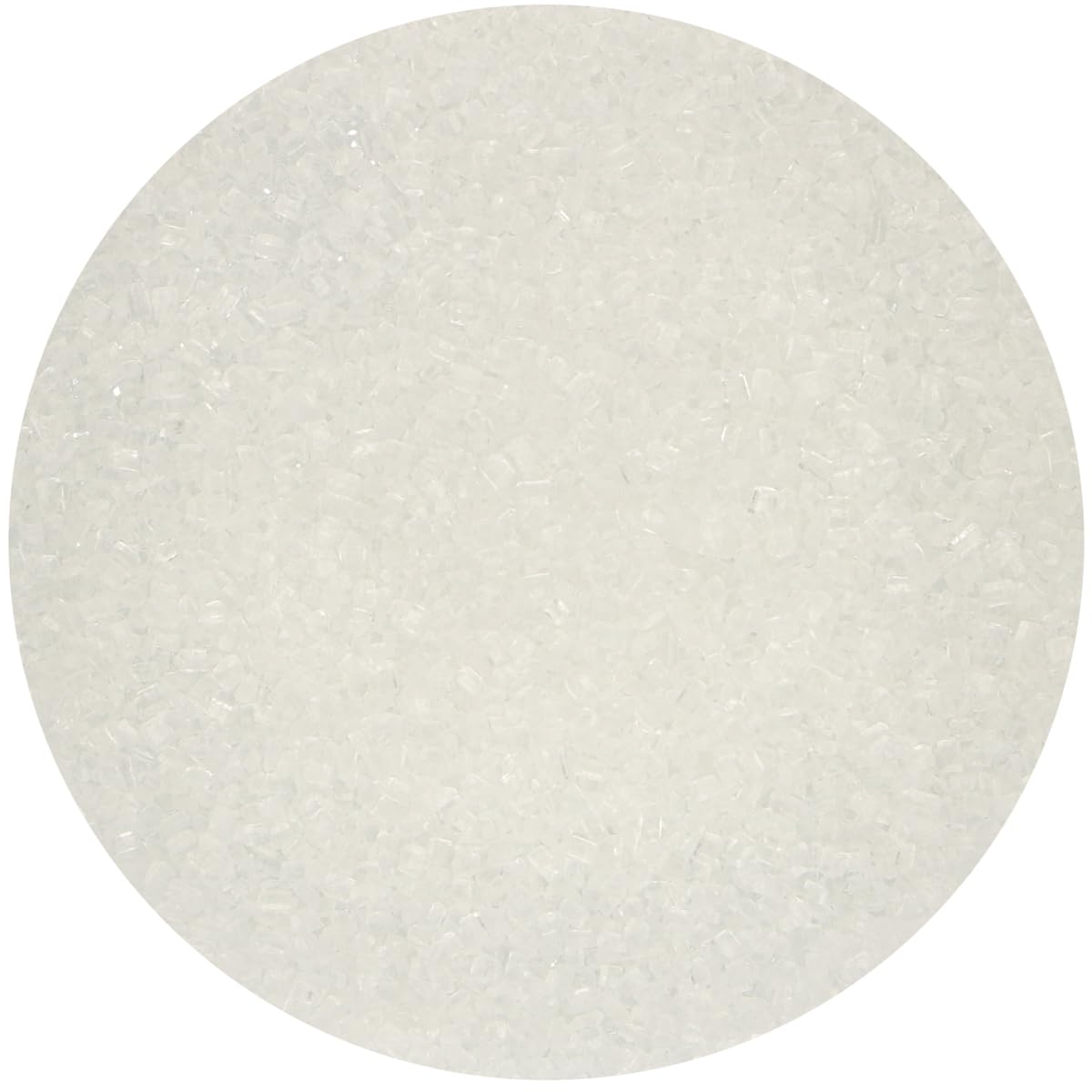 FunCakes Sugar Crystals Blanca,: Espolvoreado para Tartas, Gran Sabor, Perfecto para Decorar Tartas, Espolvoreado para Cupcakes. 80 g.