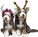 Mihachi Dog Headband Costumes - Holiday Party Birthday Wearable Monster Accessory,for Medium and Large Dogs
