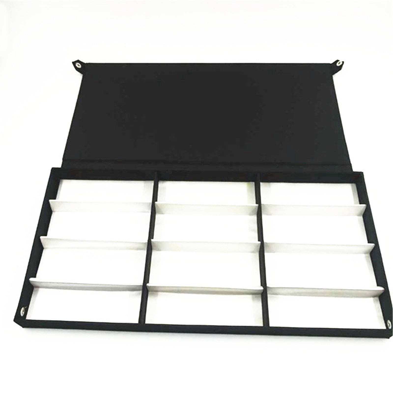 Boîte de Présentation pour Lunettes à 12 Compartiments, étui à Lunettes Tendance pour Table Ou Dressing