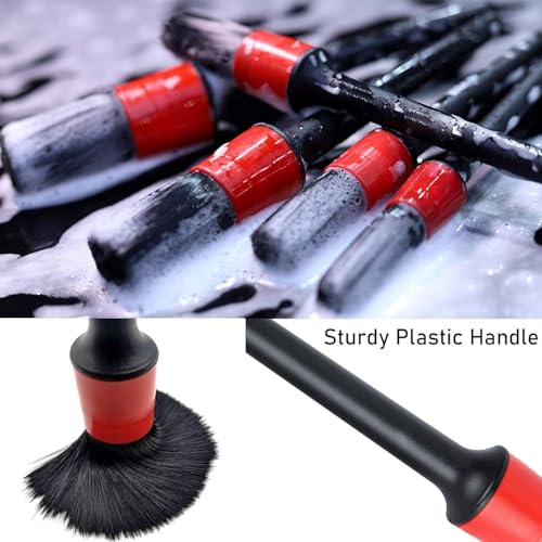 Image of Car Cleaning Kit 15 Piece Set with Brush Set, Microfiber Mitt, Cloths and Foam Pads