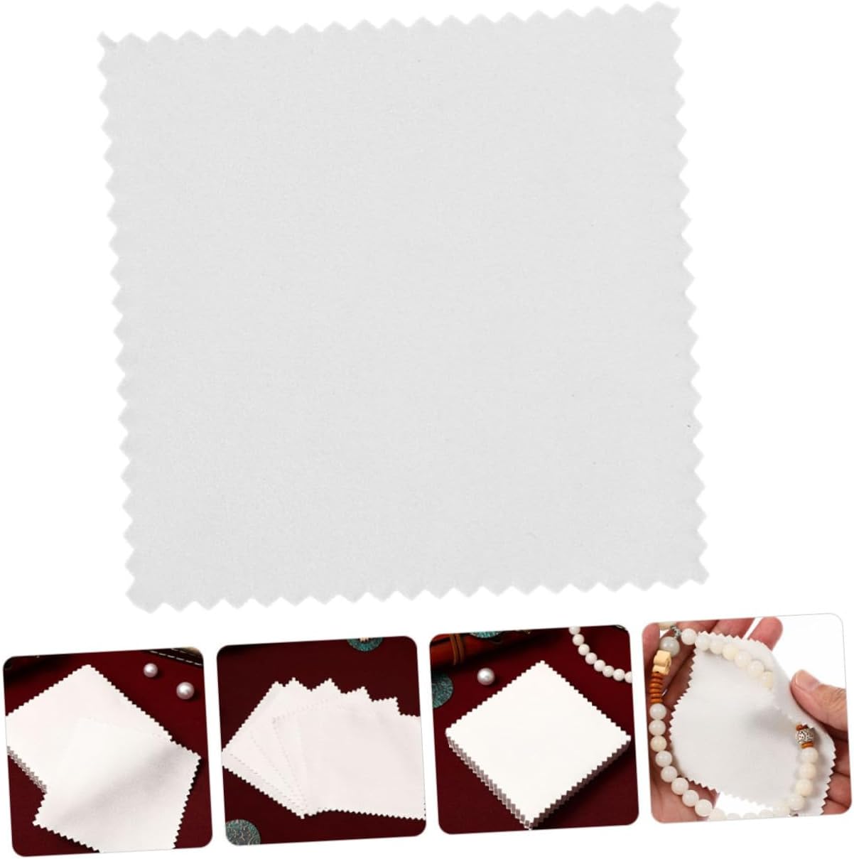 VILLCASE 120pcs Jewelry Cleaning Cloths Soft Polishing Cloths for Jade Jewelry Compact for Daily Use Versatile Cleaning