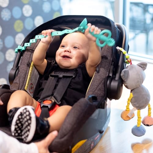 Image of Busy Baby Toy Bungee - Dishwasher Safe Toy Strap - 100% Food-Grade Silicone (Violet)