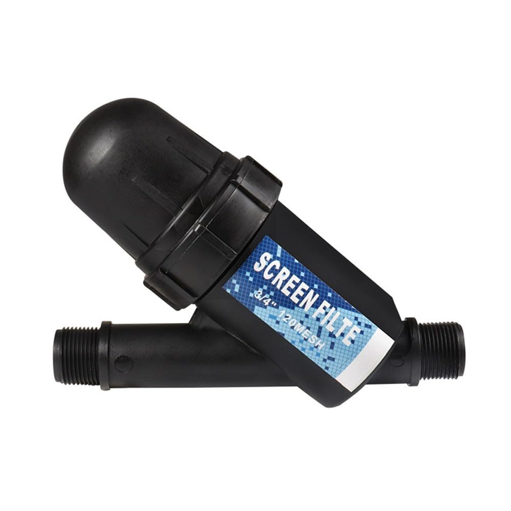 Filtro dell'acqua piovana per irrigazione da giardino, efficiente sistema di rimozione dei detriti, per kit di plastica, installazione, per nero