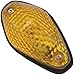 BikeMaster Mini-Tear Drop Flush Mount Marker Lights, Amber