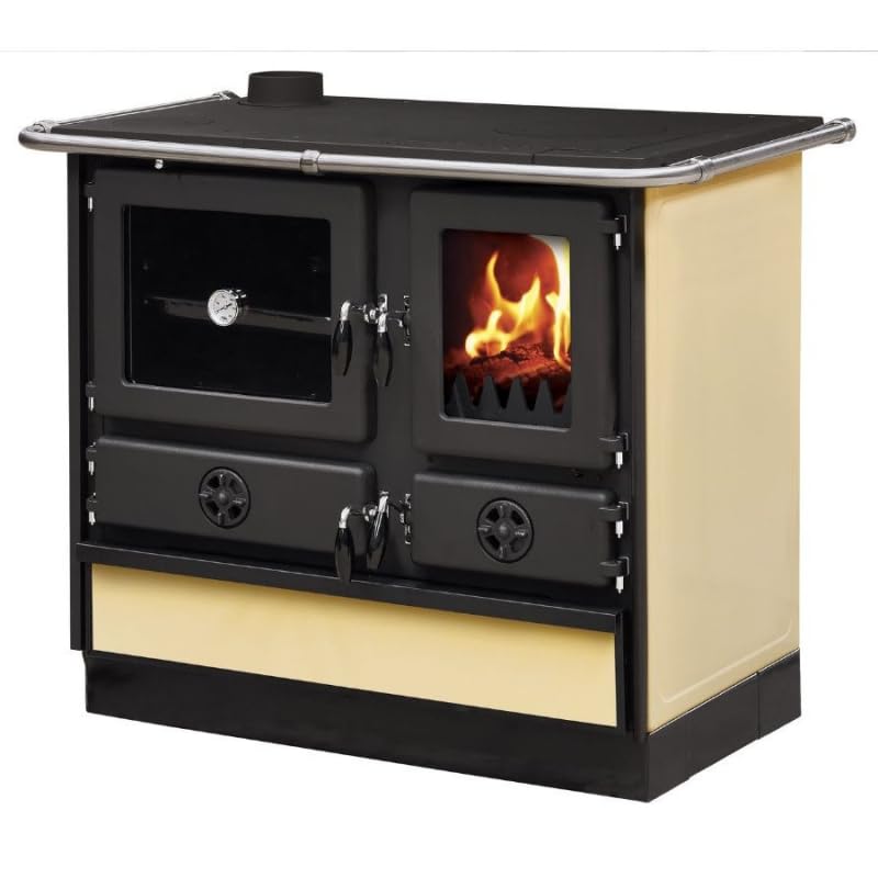 MAGNUM MBS Cast Iron Wood Stove | Left Side Outlet - Beige