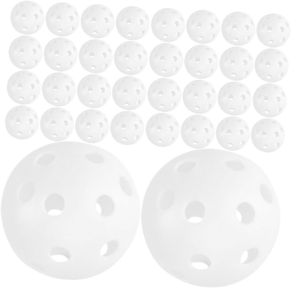 Cabilock 100pcs Plastic Practice Golf Balls with 26-Hole Airflow Design, Soft Training Balls for Indoor and Outdoor Use, Golf Set for Backyard and Driving Range