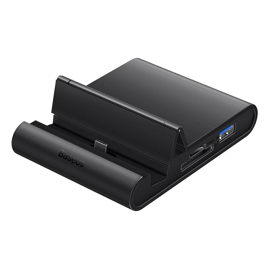 Baseus Mate Docking Station Pro Type-C Mobile Phone Intelligent HUB, 8-in-1, HDMI, USB 3.0, SD/TF Card Slots Supports Samsung Dex Mode Desktop PC Mode, Black-image-2