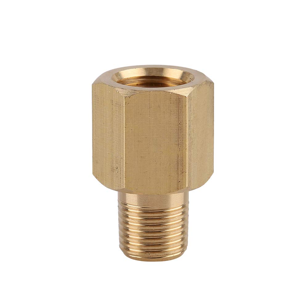 1/8 NPT to 1/8 BSPT Brass Threaded Adapter Female to Male Adapter