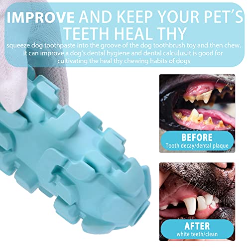 M.C.works Ice Lolly Dog Toys for Aggressive Chewer Tough Chew Toys for Medium Large Dogs Water&Milk Freezable Rubber Dog Toy - Image 3