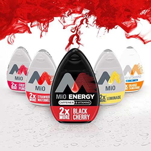Image of MiO Energy Black Cherry Naturally Flavored Liquid Water Enhancer 8 Count 3.24 fl oz (Pack of 2)
