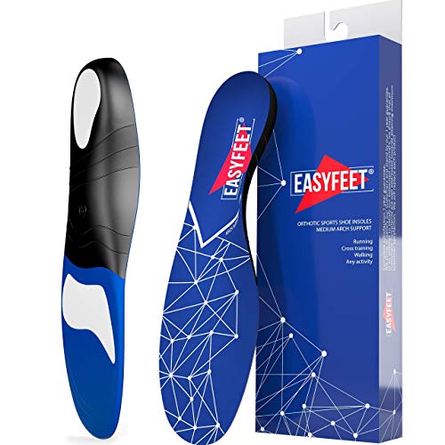 Plantar Fasciitis Arch Support Insoles for Men and Women Shoe Inserts - Orthotic Inserts - Flat Feet Foot - Running Athletic Gel Shoe Insoles - Orthotic Insoles for Arch Pain High Arch - Boot Insoles