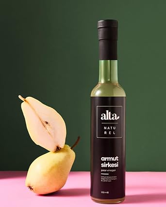 Organik Fermente Armut Sirkesi Katk s z Cam  i e - 250 ml