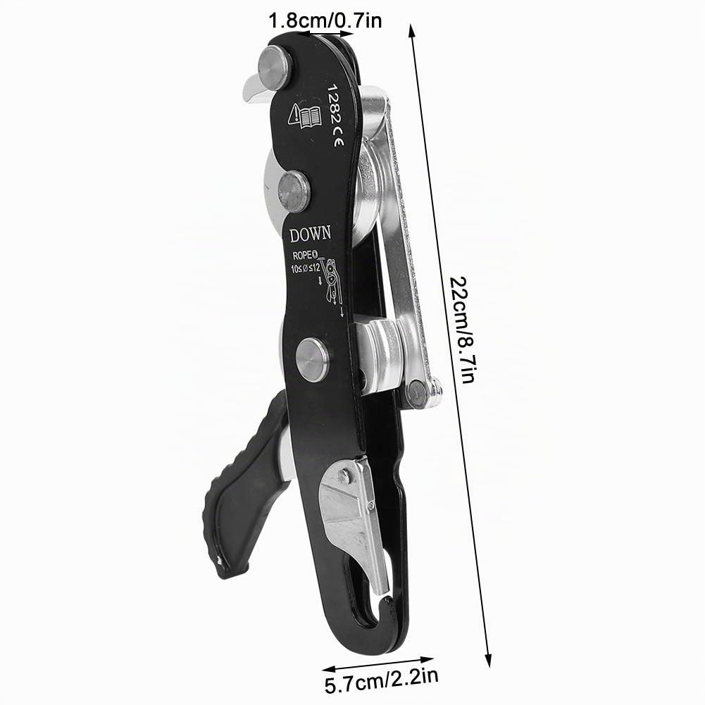 Ejoyous Grimper en Rappel, Grimper 10-12 Mm Corde Descendante S'autoproclater L'escalade de Ro pour Diamètre de la Corde 10-12 Mm à 150 Kg