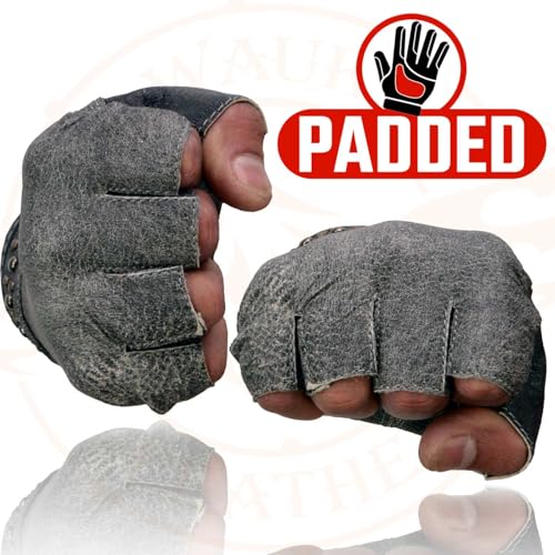 Image of Milwaukee Leather Women's Leather Motorcycle Fingerless Hand Gloves