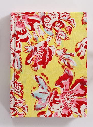 Image of Ravaiyaa - Attitude is everything Hand Block Printed Fabric Journal Handbound Notebook Gifts for Writers Recycled Paper Notebook Diary